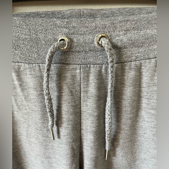 Grey Flared Leg Comfy Joggers w/ Beautiful Y2K Design On Side Of Leg! - Picture 4 of 6